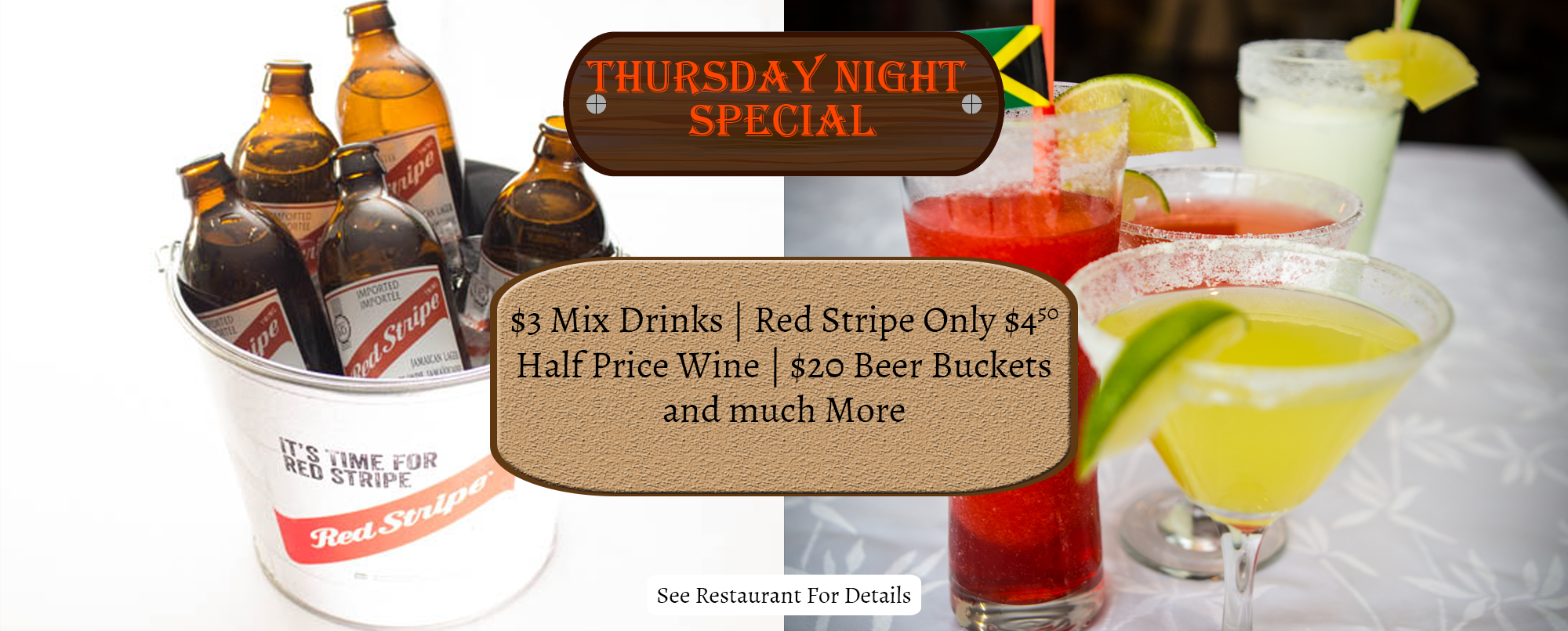 Thursday Night Specials - Bar Night - Thirsty Thursday
