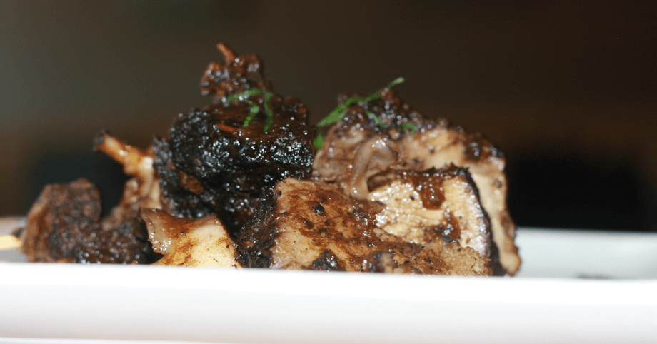 Tender jerked pork with rich spices and a smoky finish